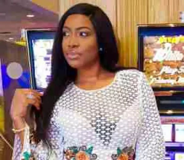 Actress Chika Ike Rocks Mini-Gown To MGM Grand Hotel In Las Vegas (Photos)